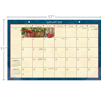LANG Heart and Home Desk Pad 2027
