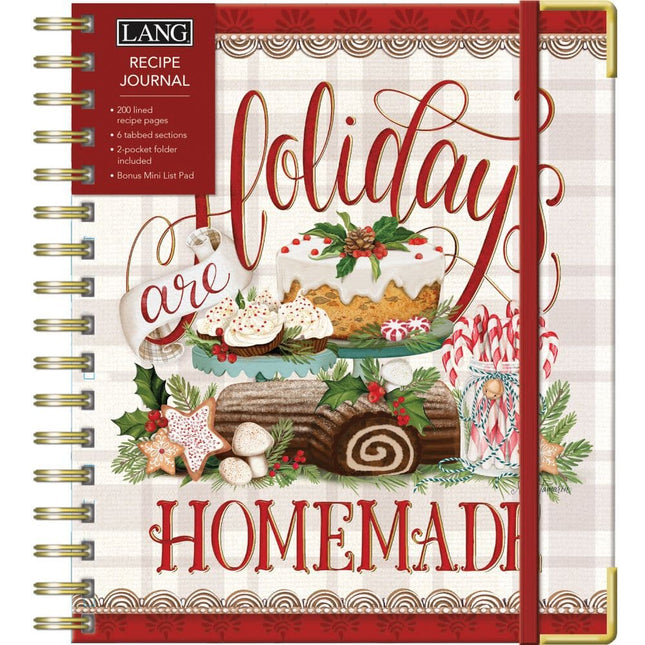 LANG Holidays Are Homemade Recipe Journal