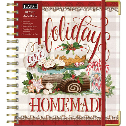 LANG Holidays Are Homemade Recipe Journal