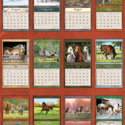 LANG Horses in the Mist Kalender 2026