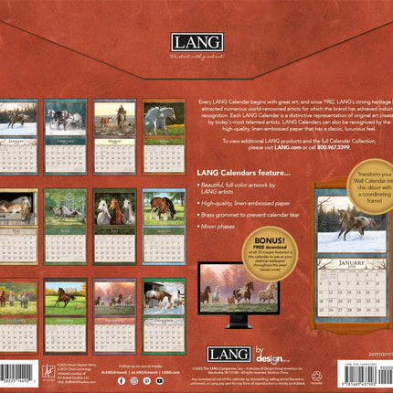 LANG Horses in the Mist Kalender 2026