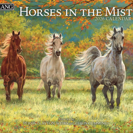 LANG Horses in the Mist Kalender 2026