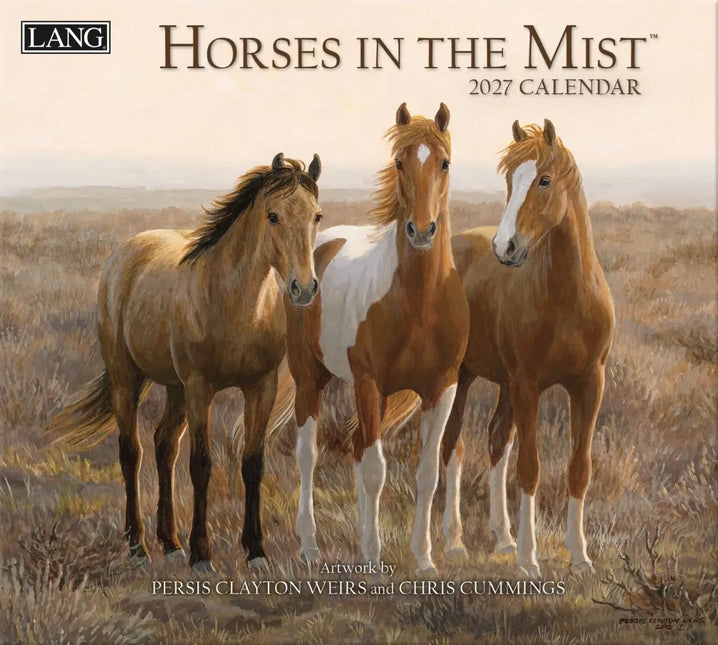 LANG Horses in the Mist Kalender 2027