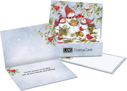 LANG Jolly Snowmen Kleine Kerstkaarten