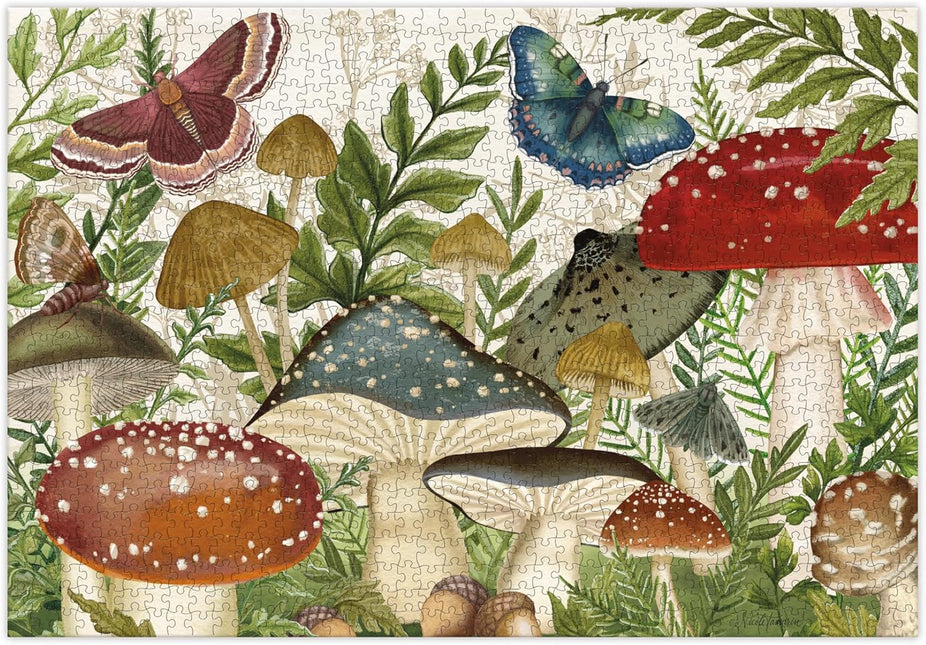 LANG Lang Botanical Mushrooms Luxe Puzzel 100 Stukjes