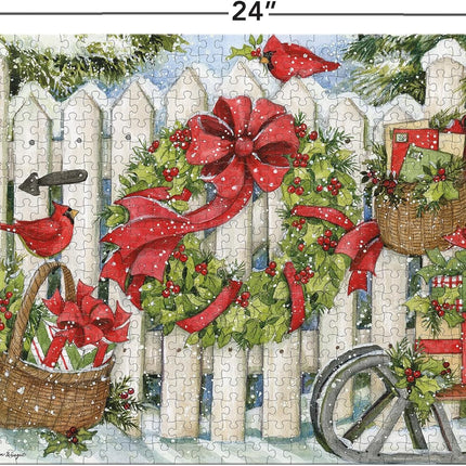 LANG Lang Christmas Fence Puzzel 500 Stukjes