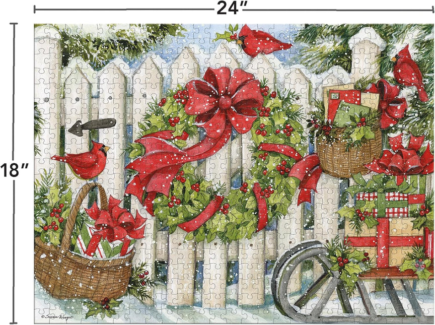 LANG Lang Christmas Fence Puzzel 500 Stukjes