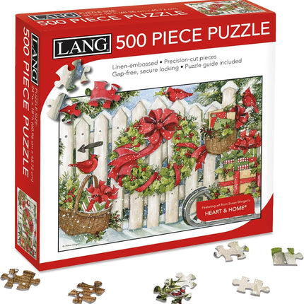 LANG Lang Christmas Fence Puzzel 500 Stukjes