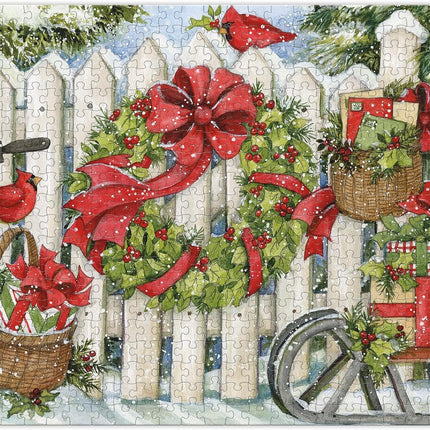 LANG Lang Christmas Fence Puzzel 500 Stukjes