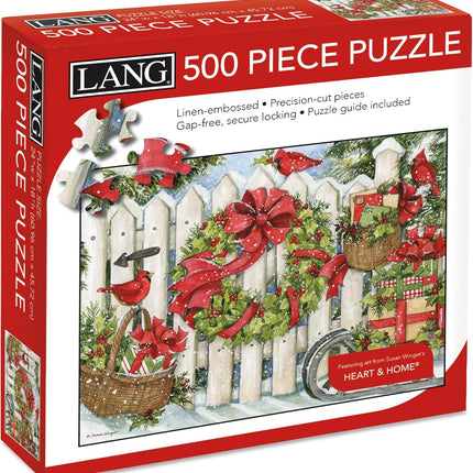 LANG Lang Christmas Fence Puzzel 500 Stukjes