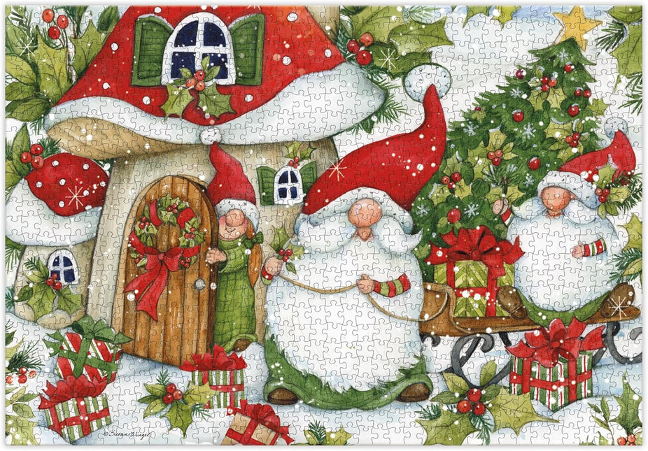 LANG LANG Holiday Gnomes Puzzel 1000 Stukjes