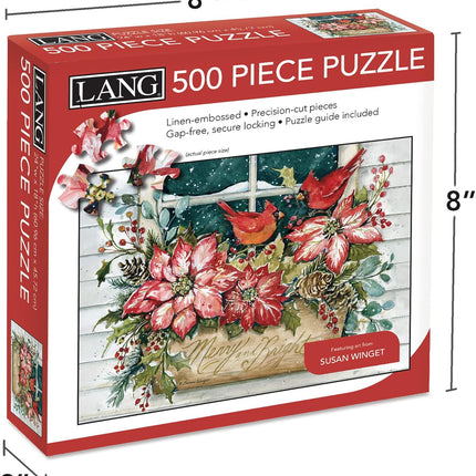 LANG Lang Poinsettia Window Box Puzzel 500 Stukjes
