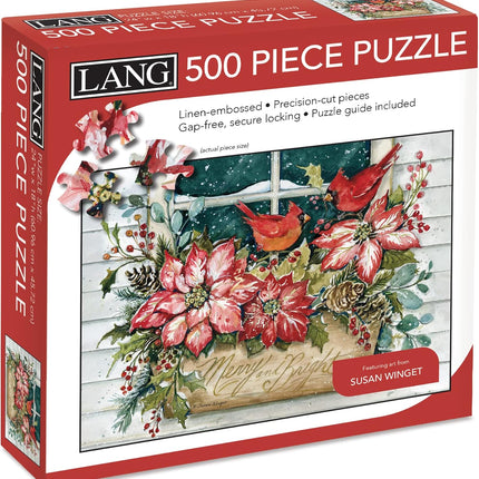 LANG Lang Poinsettia Window Box Puzzel 500 Stukjes