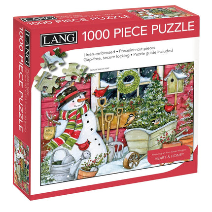LANG Lang Snowman Winter Garden Puzzel 1000 Stukjes
