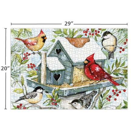 LANG Lang Winter Birds Luxe Puzzel 1000 Stukjes