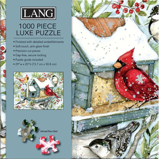 LANG Lang Winter Birds Luxe Puzzel 1000 Stukjes
