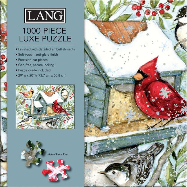 LANG Lang Winter Birds Luxe Puzzel 1000 Stukjes