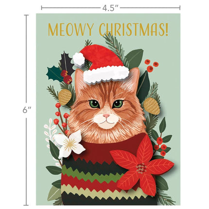 LANG Meowy Christmas Luxe Kerstkaarten