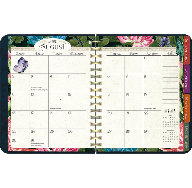 LANG Midnight Garden Deluxe Planner 2027