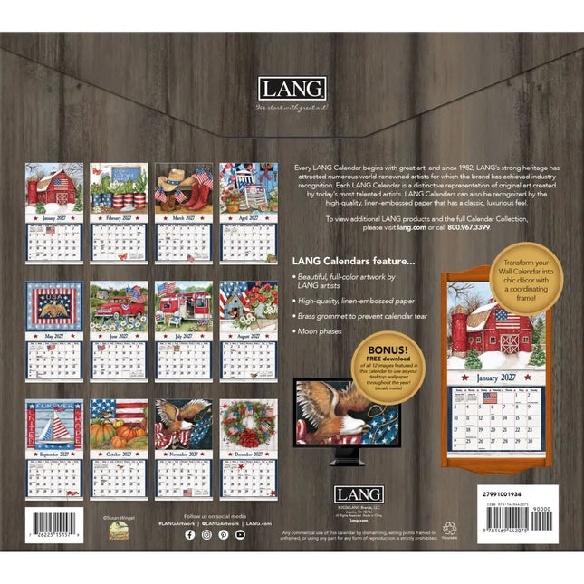 LANG Old Glory Kalender 2027