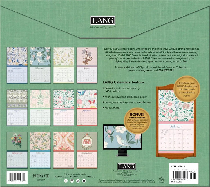 LANG Patina Vie Kalender 2027