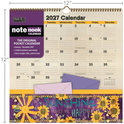 LANG Peace of Life Note Nook Kalender 2027