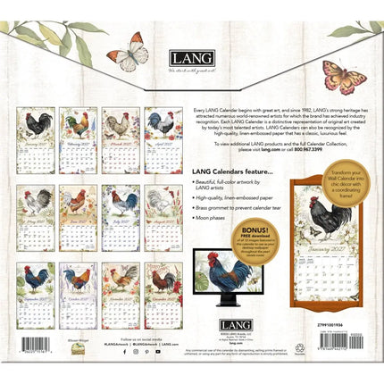 LANG Proud Rooster Kalender 2027