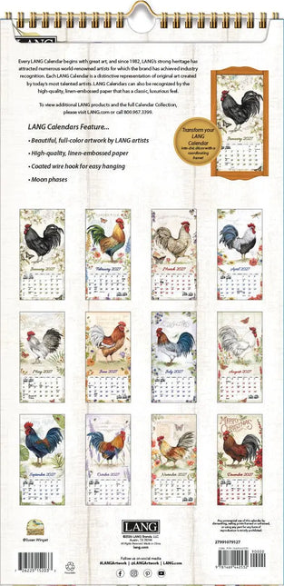 LANG Proud Rooster Kalender 2027 Small