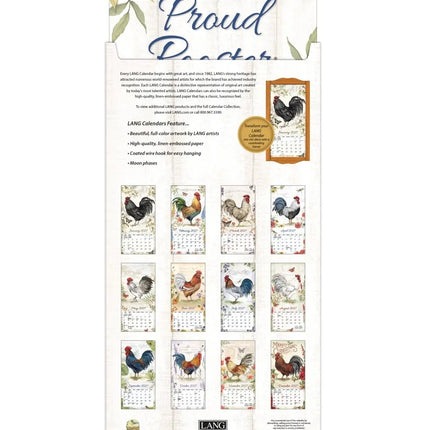 LANG Proud Rooster Kalender 2027 Small