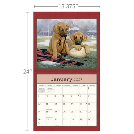 LANG Puppy Kalender 2027