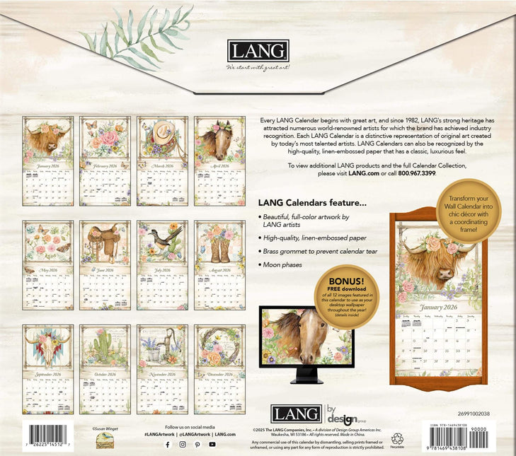 LANG Rosewood Ranch Kalender 2026