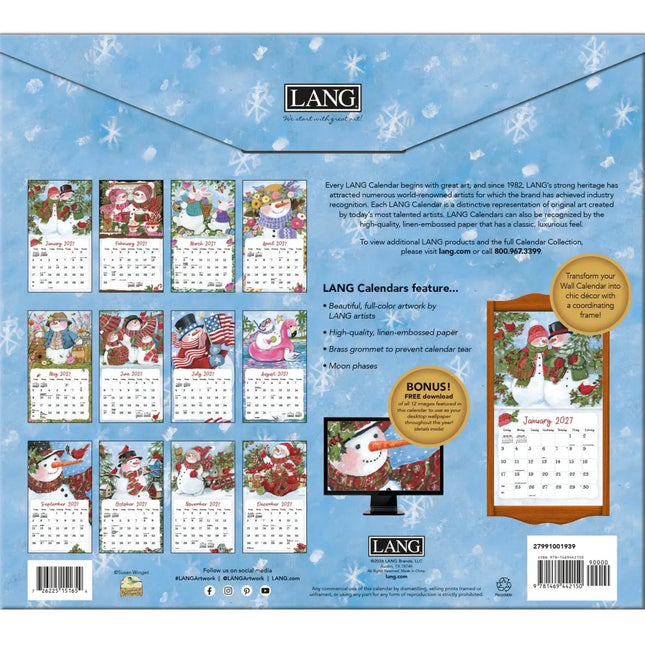 LANG Sam Snowman Kalender 2027