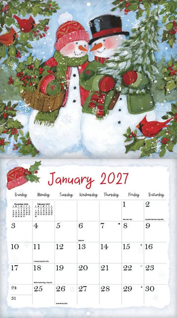 LANG Sam Snowman Kalender 2027