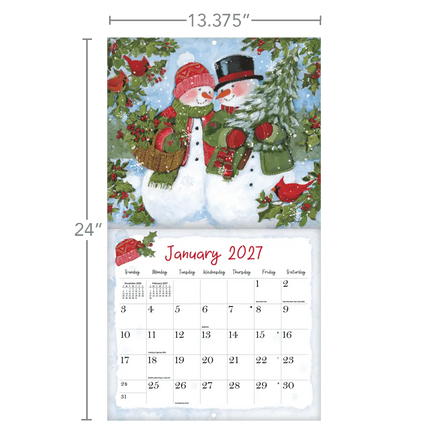 LANG Sam Snowman Kalender 2027