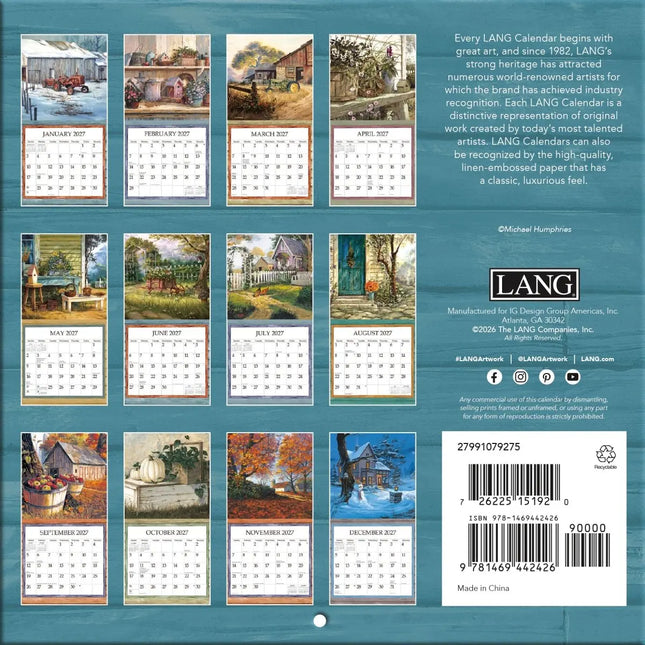LANG Simple Country Mini Kalender 2027
