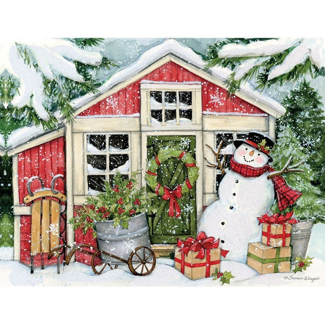 LANG Snowmans Farmhouse Kerstkaarten
