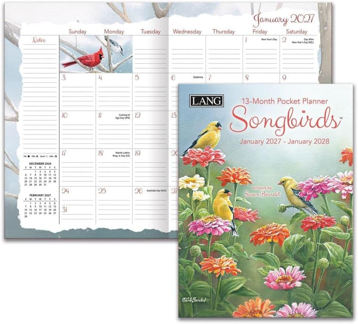 LANG Songbirds Pocket Agenda 2027