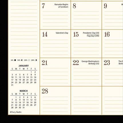 LANG Terry Redlin Desk Pad 2027
