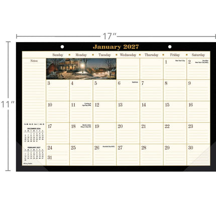LANG Terry Redlin Desk Pad 2027