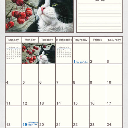 LANG The Cat's Meow Pocket Planner 2026