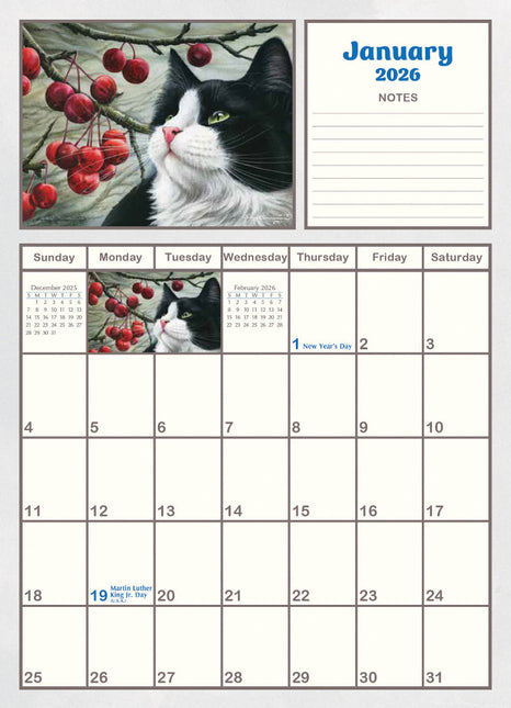LANG The Cat's Meow Pocket Planner 2026
