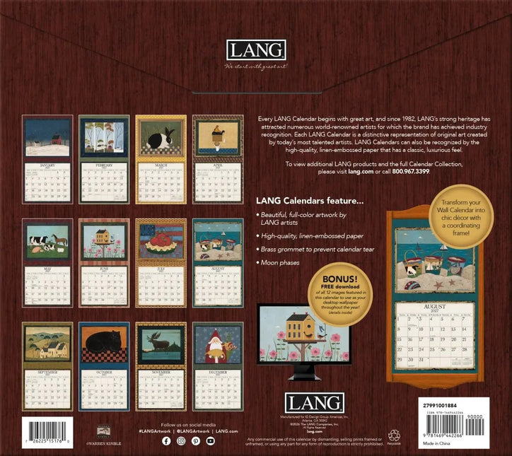 LANG Warren Kimble Kalender 2027