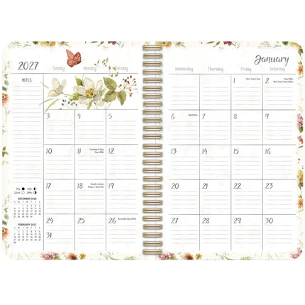 LANG Watercolor Seasons Agenda 2027