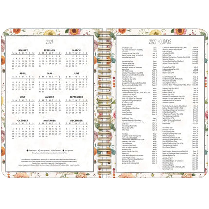 LANG Watercolor Seasons Agenda 2027