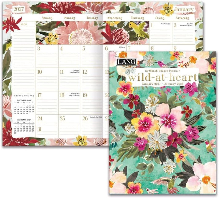LANG Wild At Heart Pocket Agenda 2027