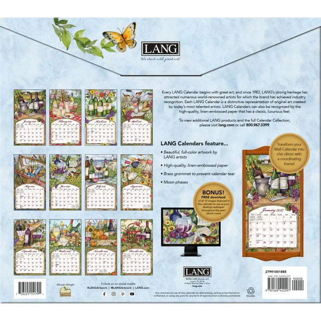 LANG Wine Country Kalender 2027