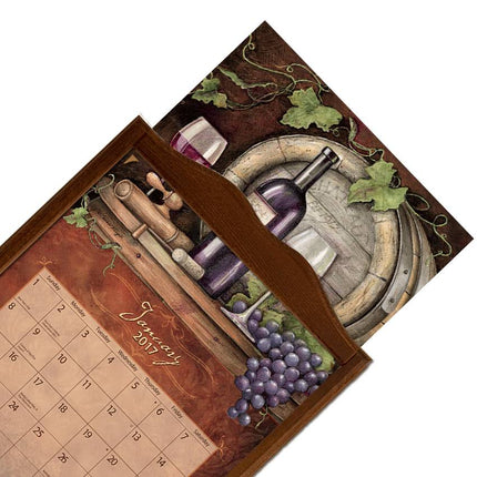 Langstore Kalenderlijst classic donker gebeitst