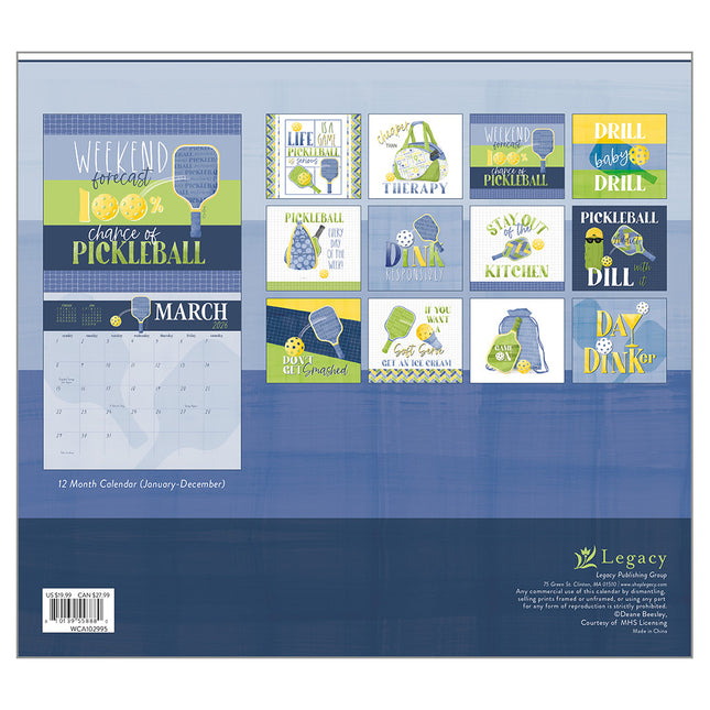 Legacy Pickleball Is Life Kalender 2026