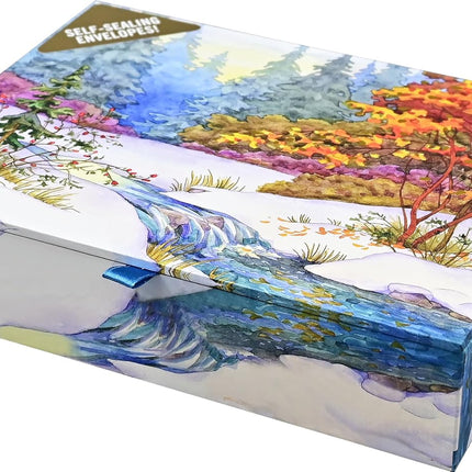 Peter Pauper Winter Tapestry Deluxe Doosje 20 stuks met Enveloppe