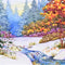 Peter Pauper Winter Tapestry Deluxe Doosje 20 stuks met Enveloppe